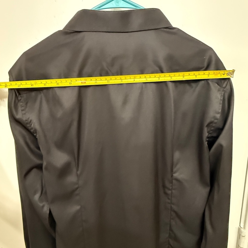 Jemitop Men's Black Shirt Jacket with Red Trim Size M - Picture 9 of 9